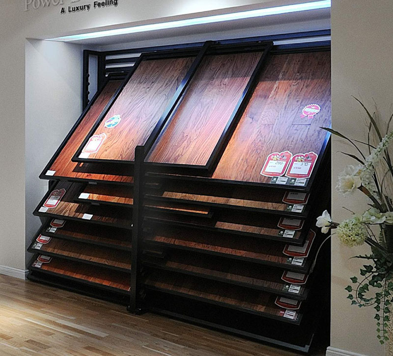 木地板斜躺式展架